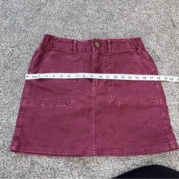 American Eagle Hi Rise A Line Corduroy Mini Skirt NWT - Picture 9 of 10